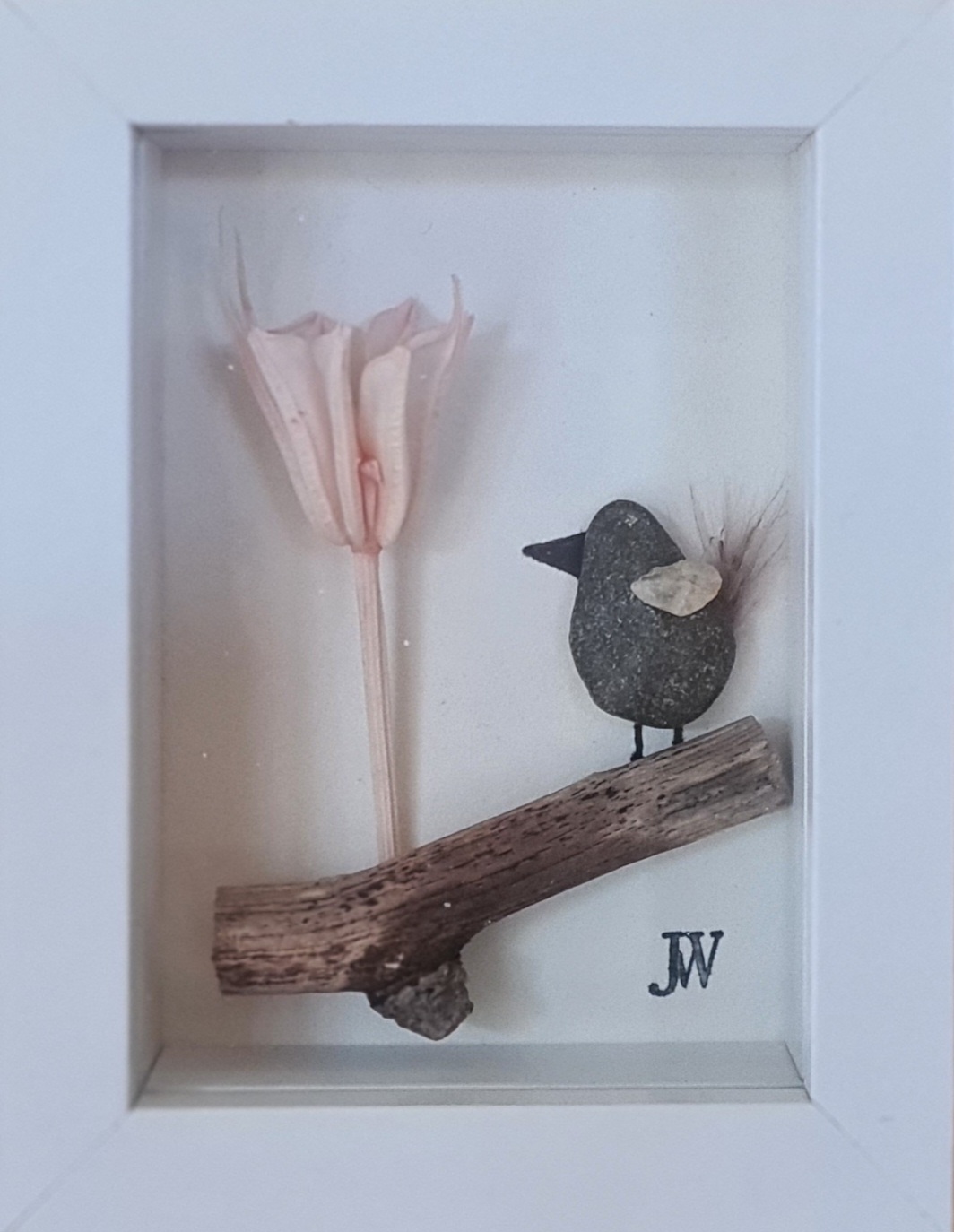 Vögelchen dunkelgrau