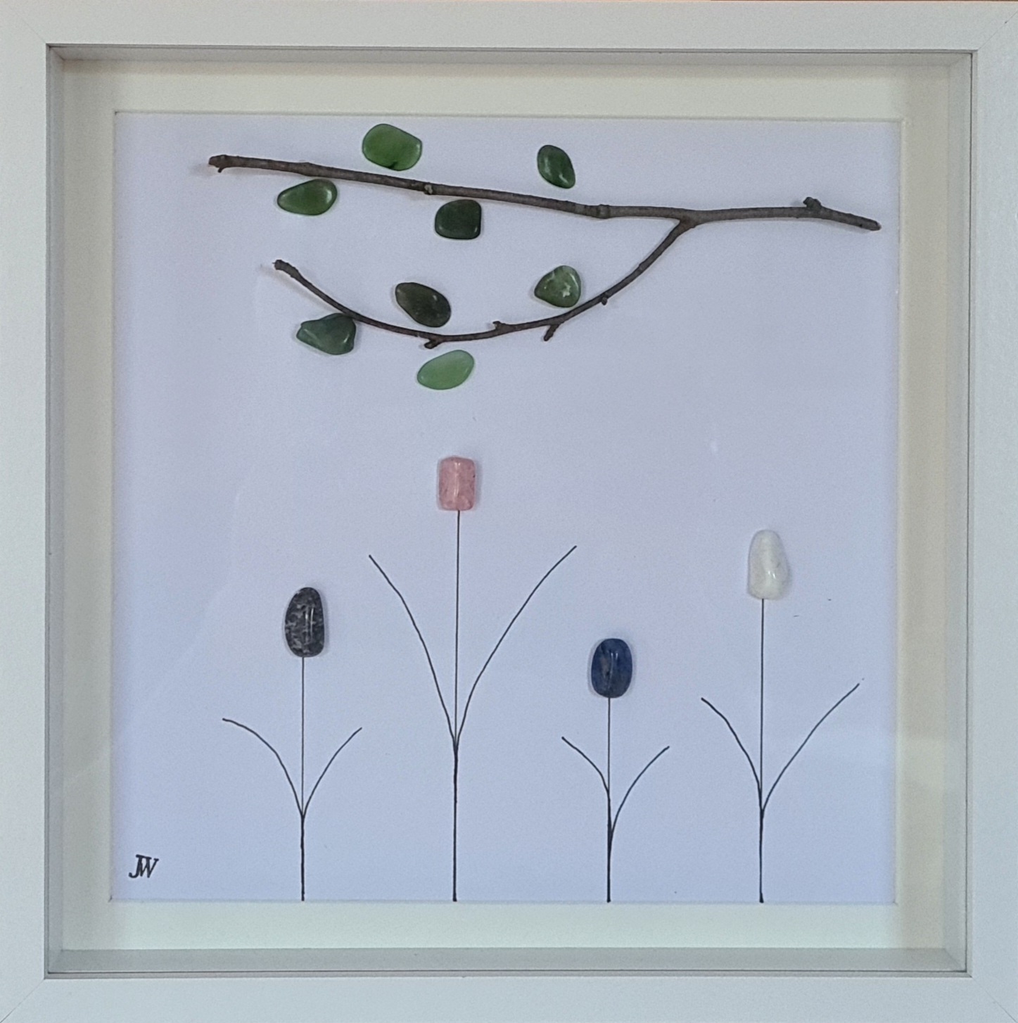 Blumen unter dem Baum